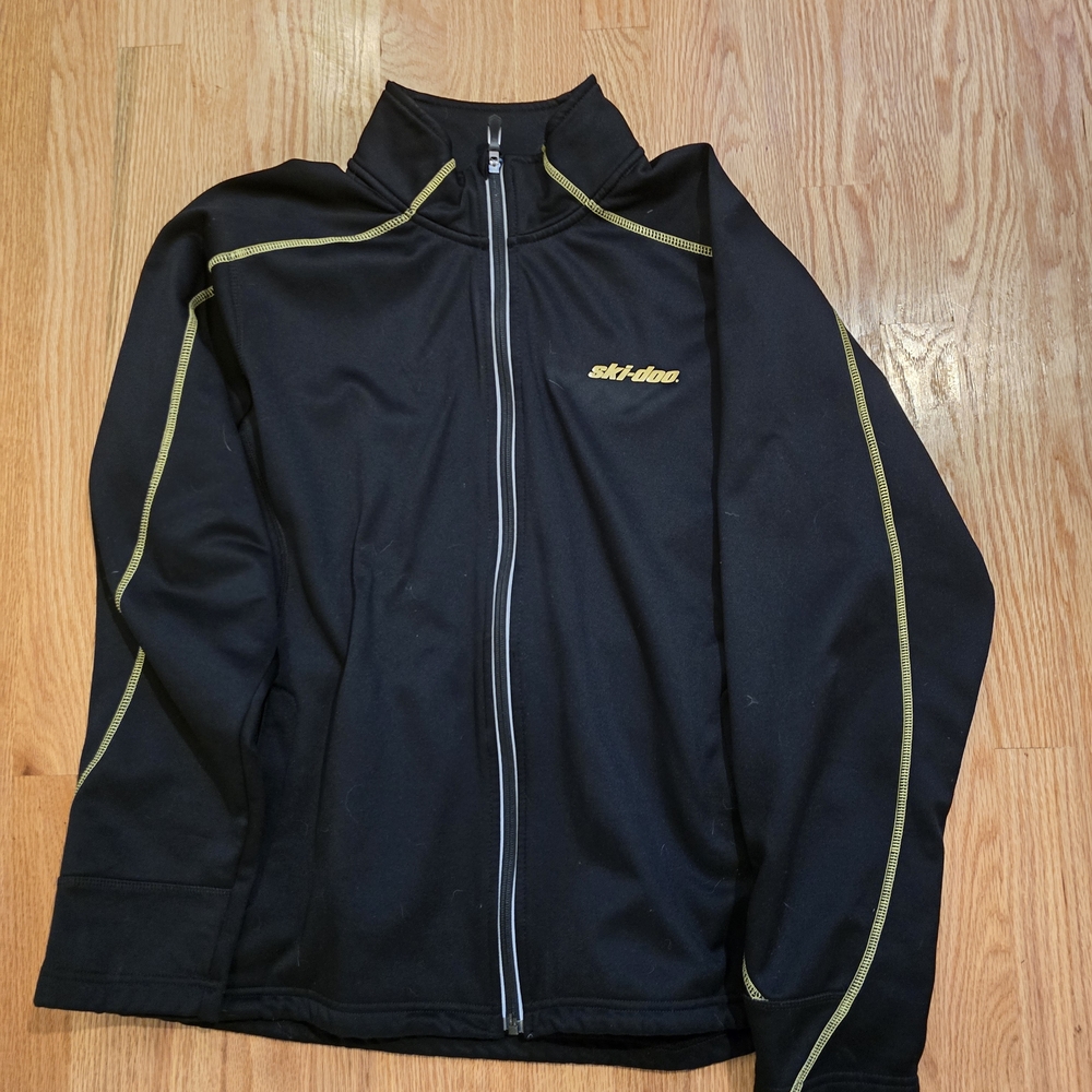 Ski-Doo Black Jacket with Yellow Accents